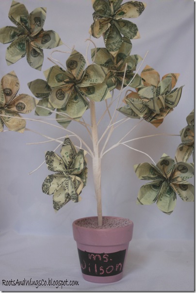 Origami money tree